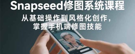 Snapseed修图系统课程:从基础操作到风格化创作,掌握手机端修图技能
